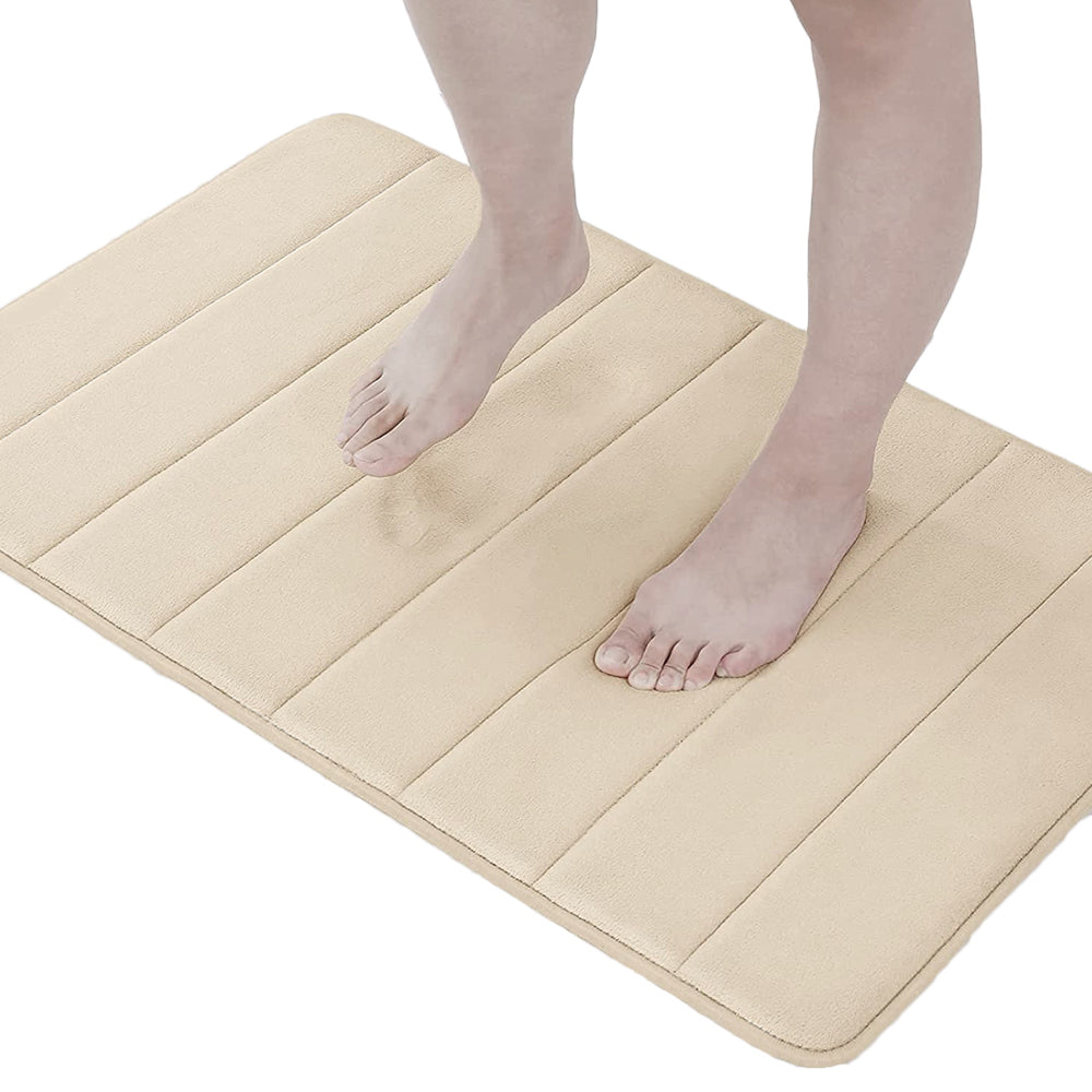 40cm x 60cm Memory Foam Bath Mat Absorbent Bathroom Floor Mat