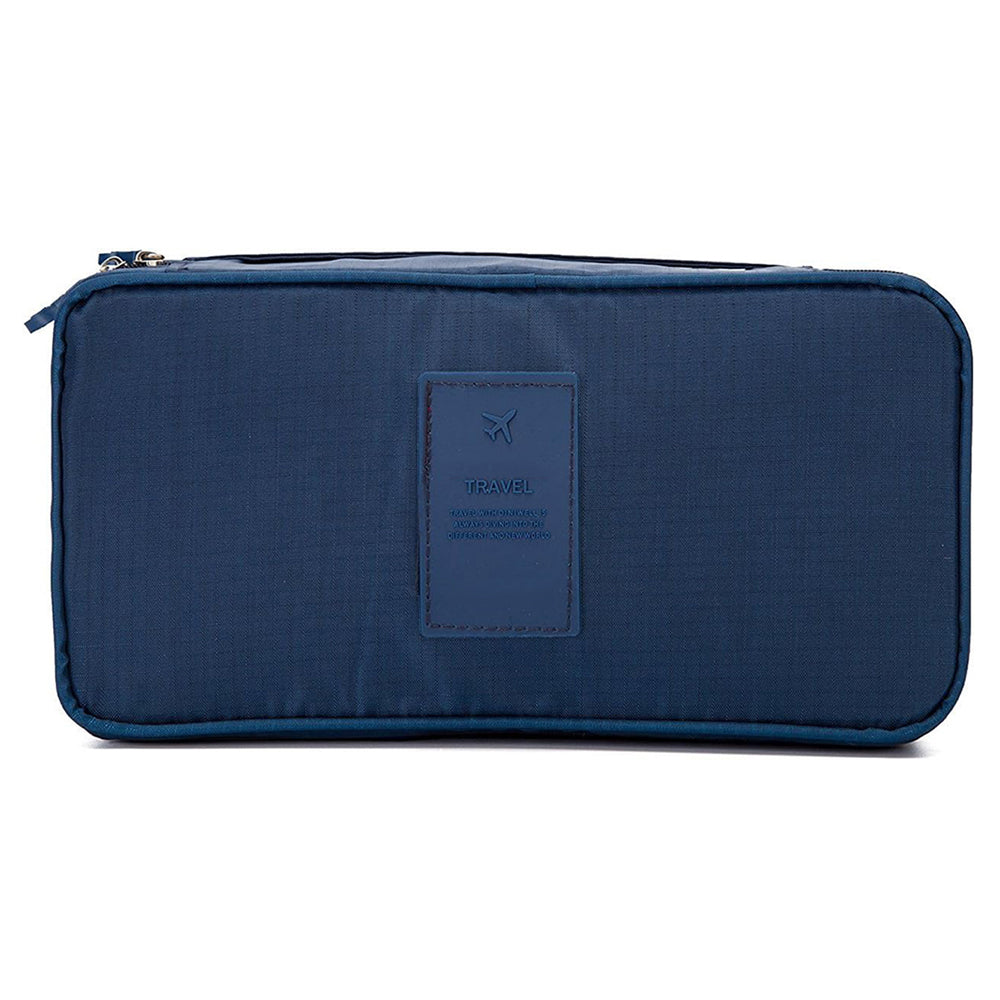 2 X Travel Underwear Bra Storage Bag Lingerie Socks Organizers Grey Navy Blue