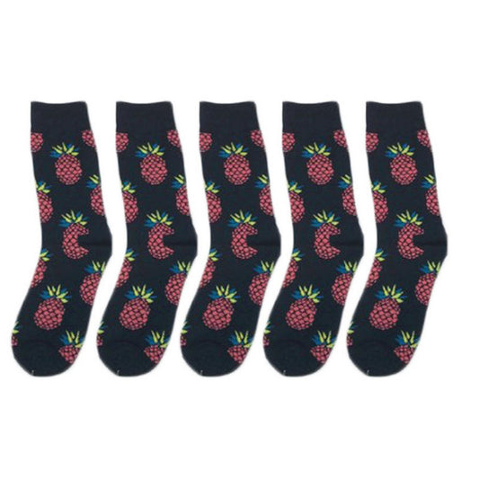 5 Pairs of Novelty Printed Men's Socks
