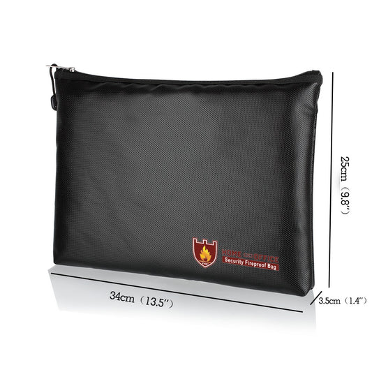 34X25CM Home Office Security Fireproof Document Bags Style 4