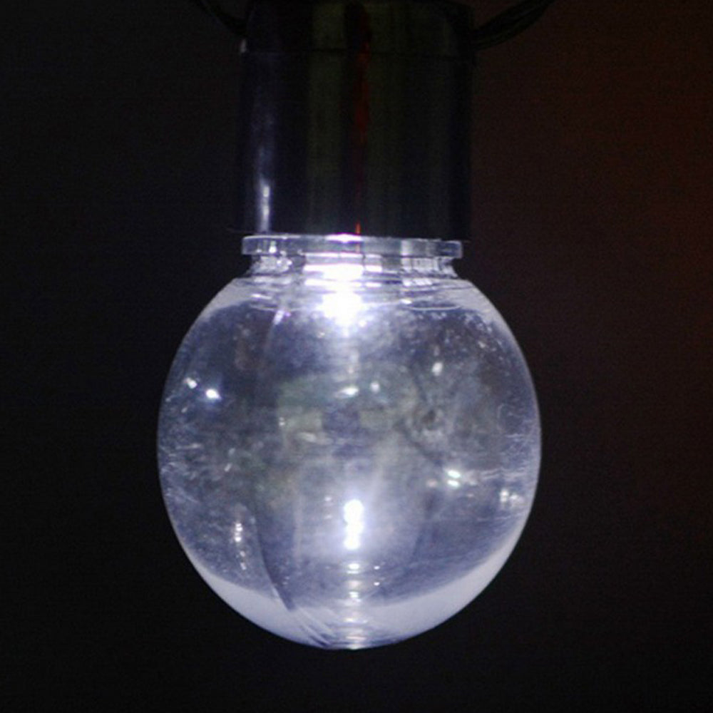 10LED Solar Powered String Light Bulbs Lamp for Garden Yard Wedding Party White