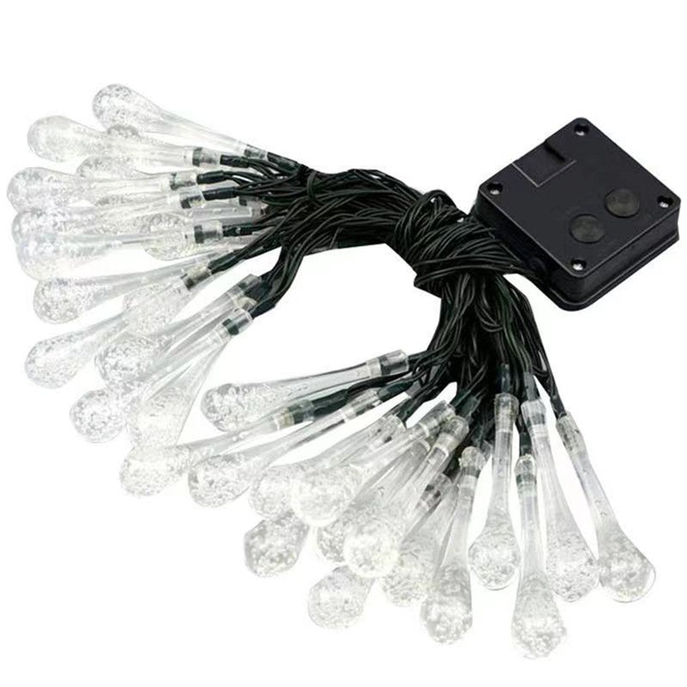 50LEDs Solar Water Drop String Light Multicolor Lights