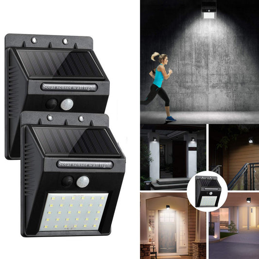 2 Pack 30 LEDS Motion Sensor Solar Lights