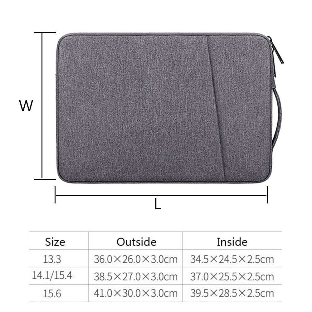 14.1 Inchs  Accessories Laptop Case Bag-Dark grey