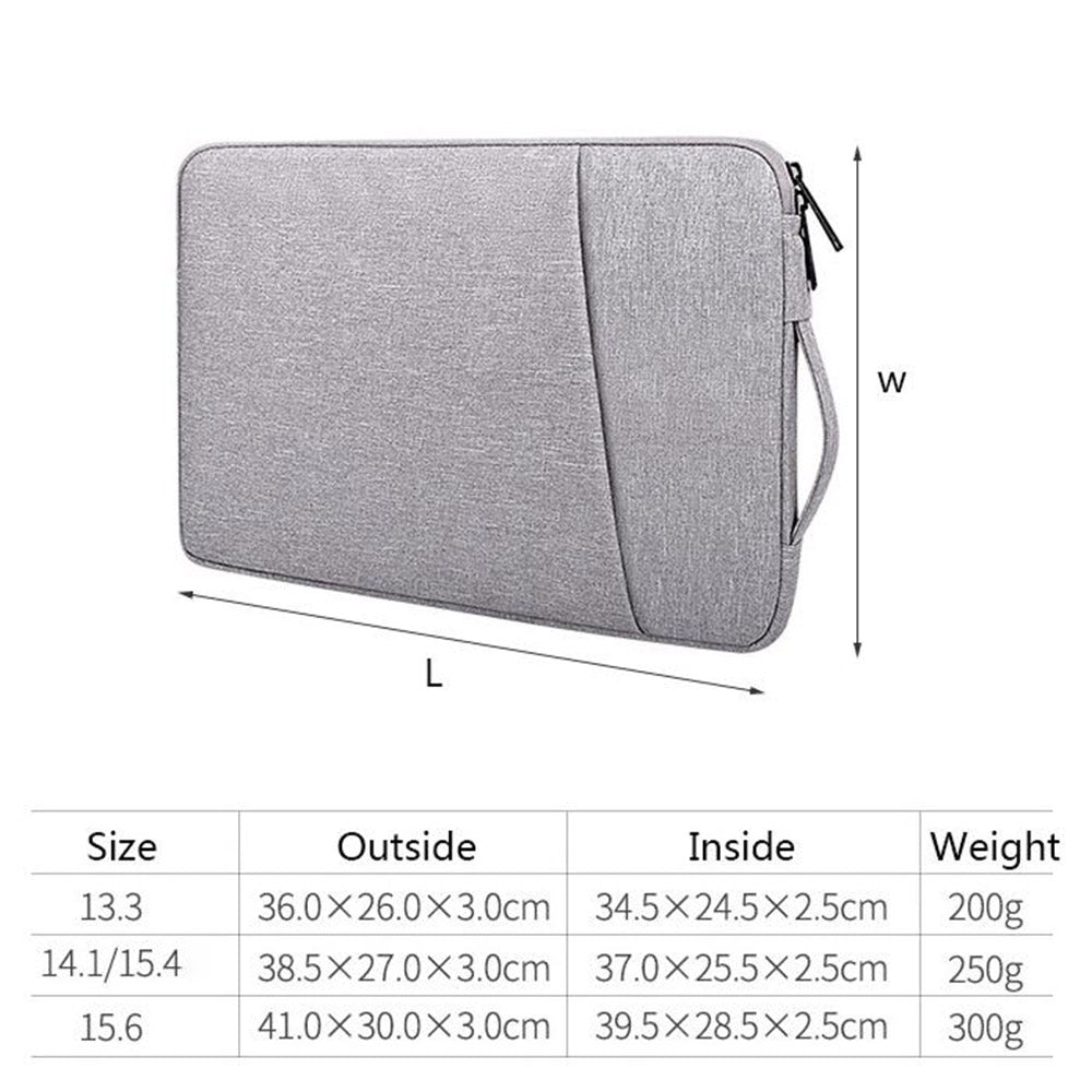 15.6 Inchs  Accessories Laptop Case Bag-Light grey
