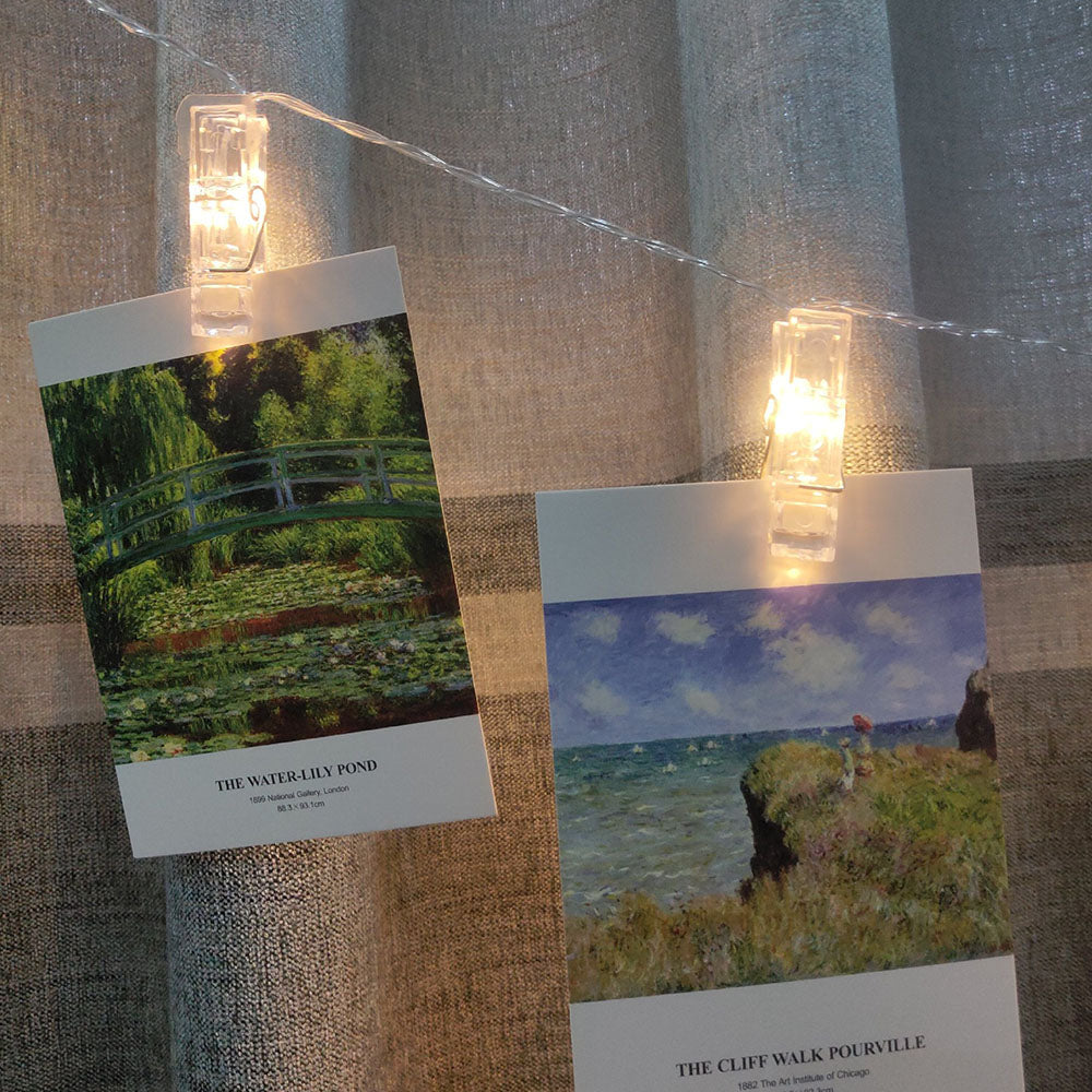 20 LED Peg Clip String Lights Battery Operated Home Decor Lamp