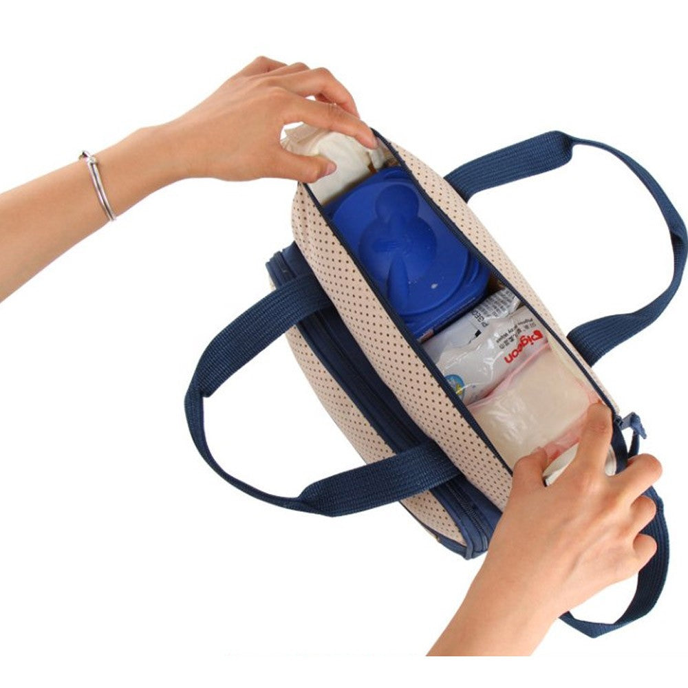 5PCS Multi Functional Mommy Bags Set Diapers Storgeage Handbag Kit