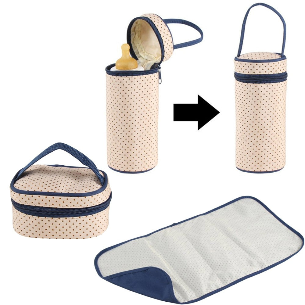 5PCS Multi Functional Mommy Bags Set Diapers Storgeage Handbag Kit