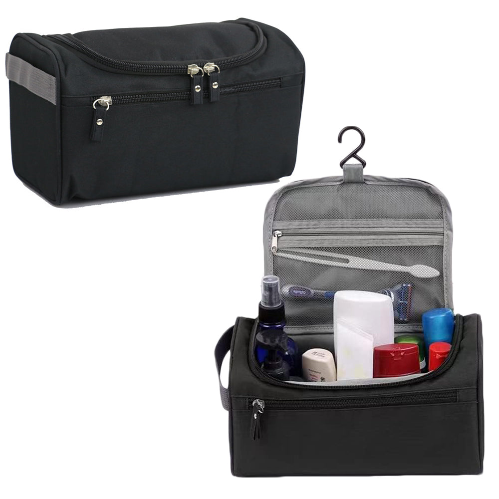 Travel Hanging Toiletry Bag Cosmetic Storage Makeup Bag Black