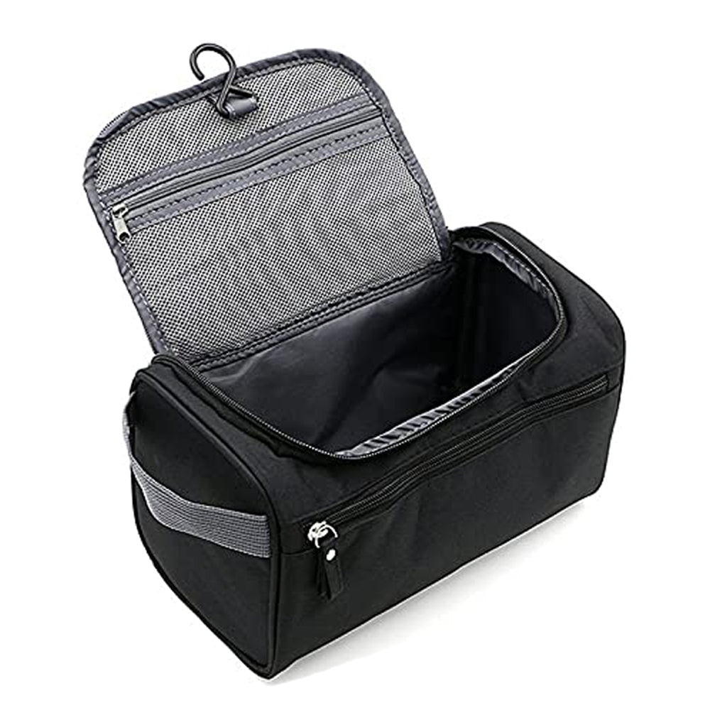 2 X Travel Hanging Toiletry Bag Cosmetic Storage Makeup Bag Grey Black