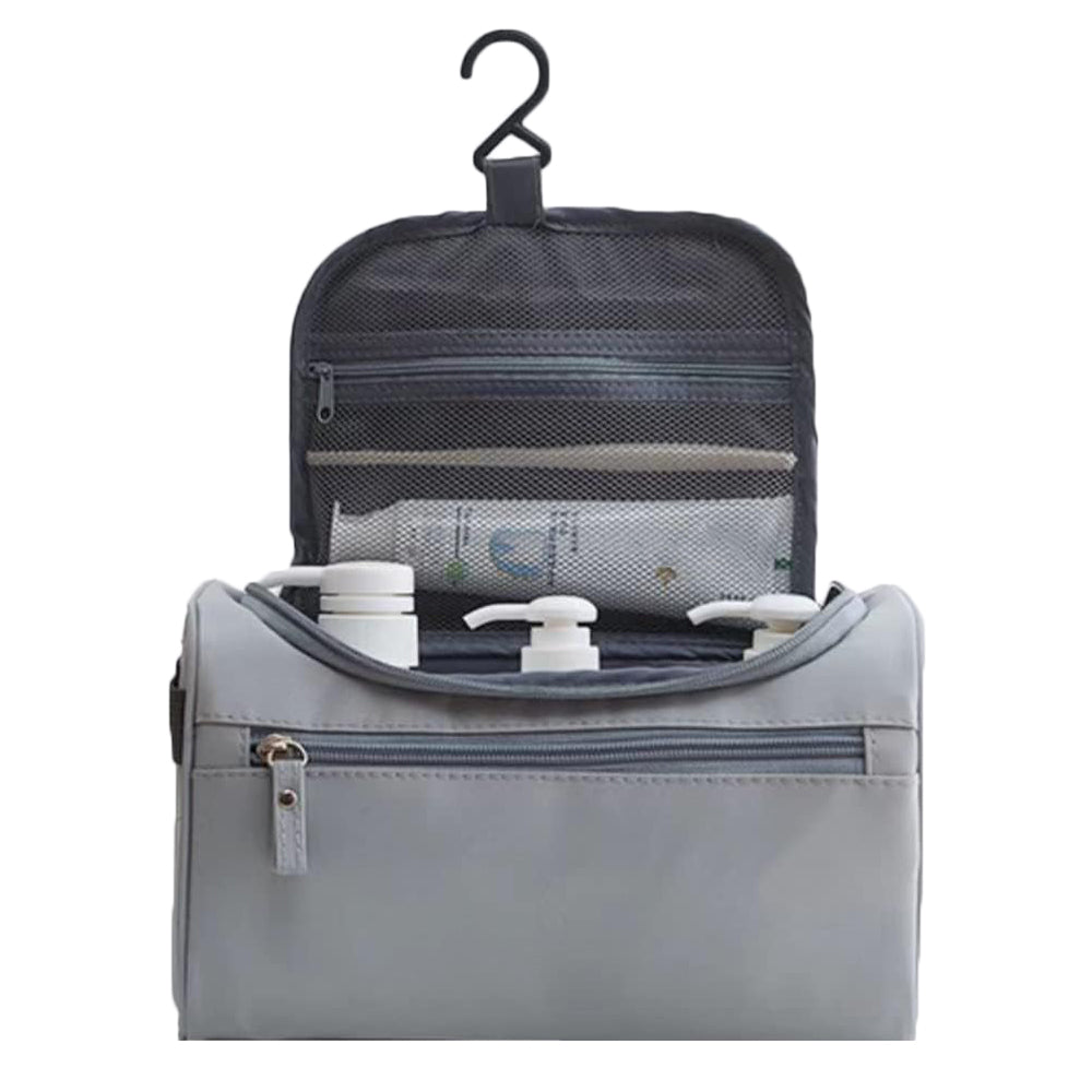 Travel Hanging Toiletry Bag Cosmetic Storage Makeup Bag Grey