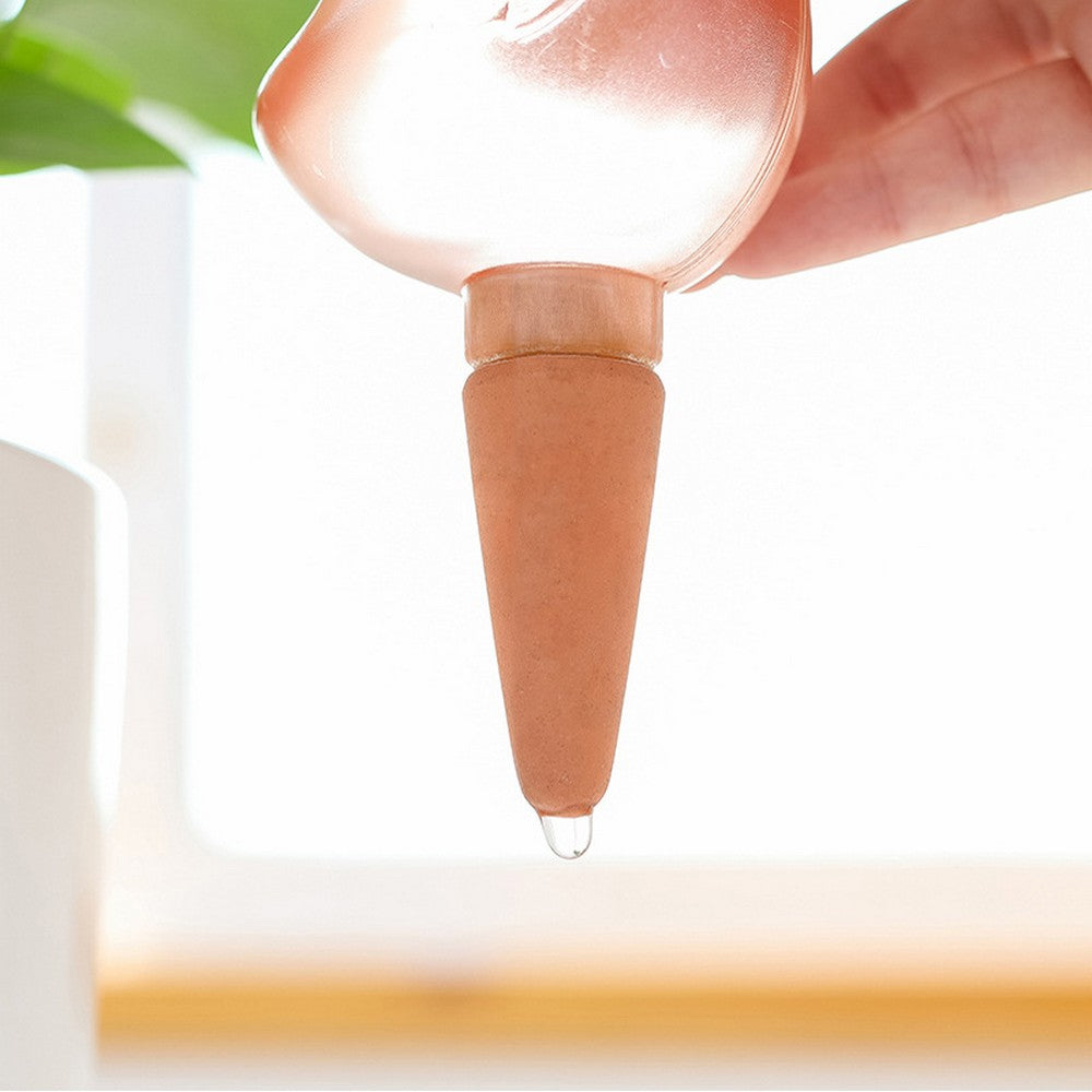 4X Red Bird Shape Self Watering Spike Planter Plant Dripper Home Garden Drip Irrigation Watering Spikes