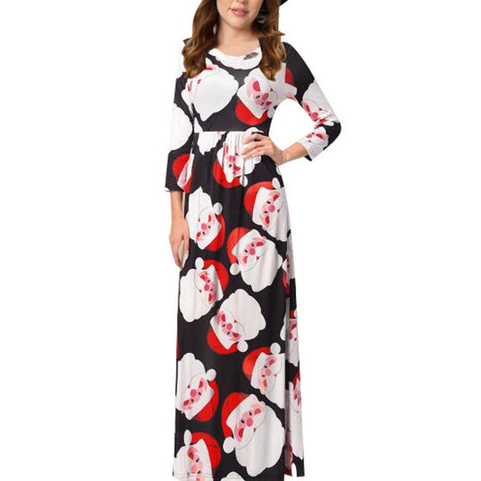 Women Printed Slim Dress Style 1