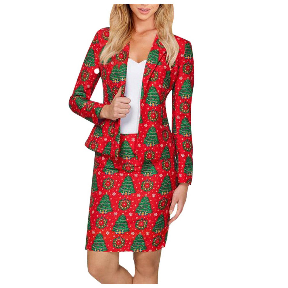 Women Christmas Floral Set Style 4