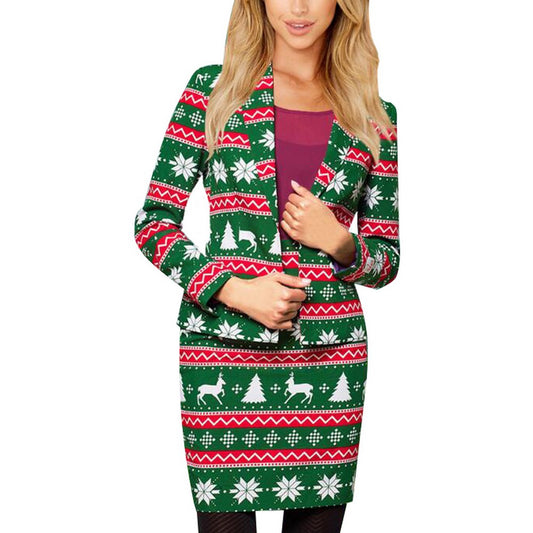 Women Christmas Floral Set Style 6