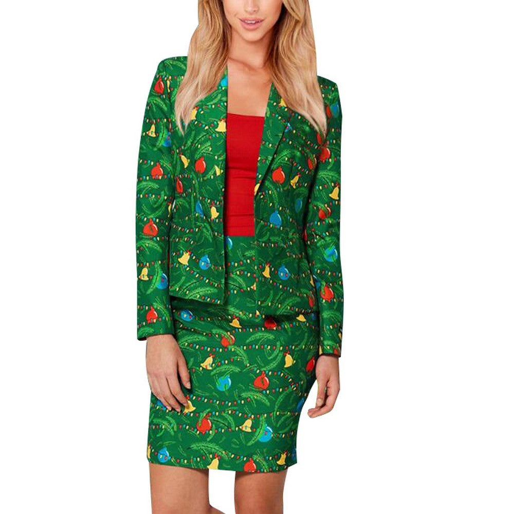 Women Christmas Floral Set Style 7