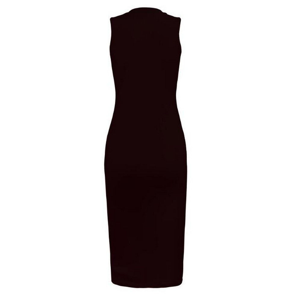Women Sleeveless Round Neck Dress Style 3