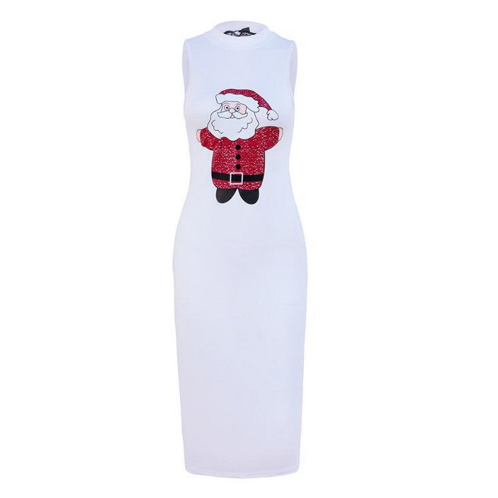 Women Sleeveless Round Neck Dress Style 6