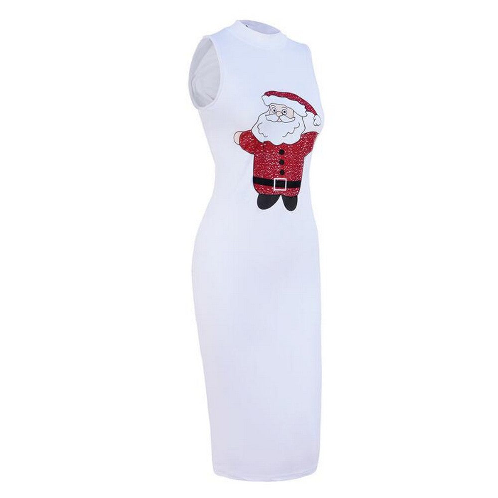 Women Sleeveless Round Neck Dress Style 6
