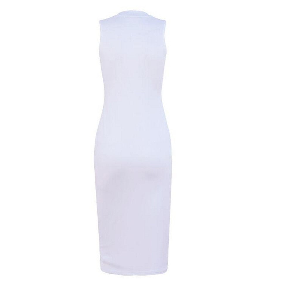 Women Sleeveless Round Neck Dress Style 6
