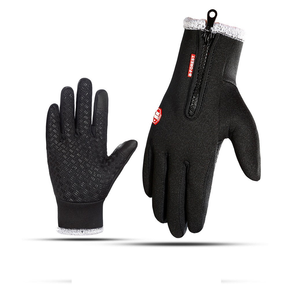 Unisex Touch Screen Thermal Windproof Gloves Thicken Style 5