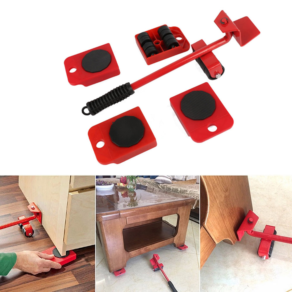 Furniture Lifter Heavy Roller Move Tool Set Moving Wheel Mover Sliders Kit