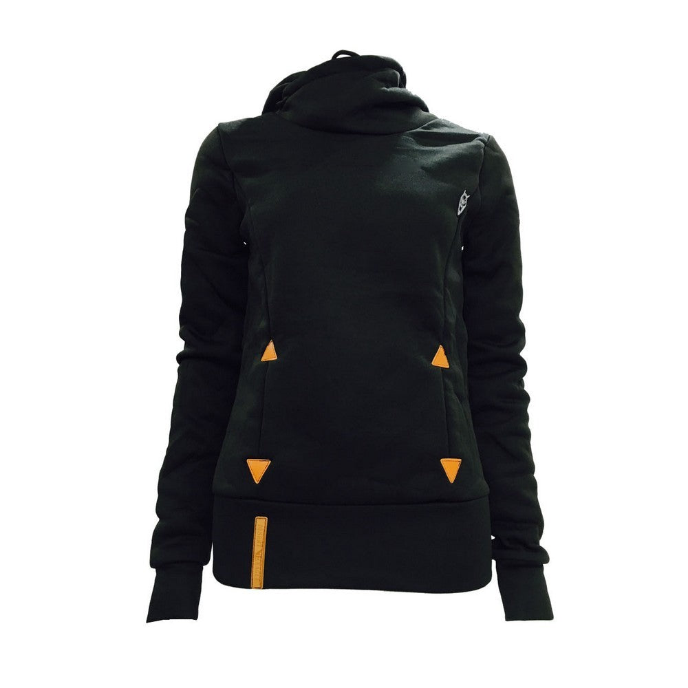 Women Long Sleeve Hoodies Sweatshirt with Pocket Black