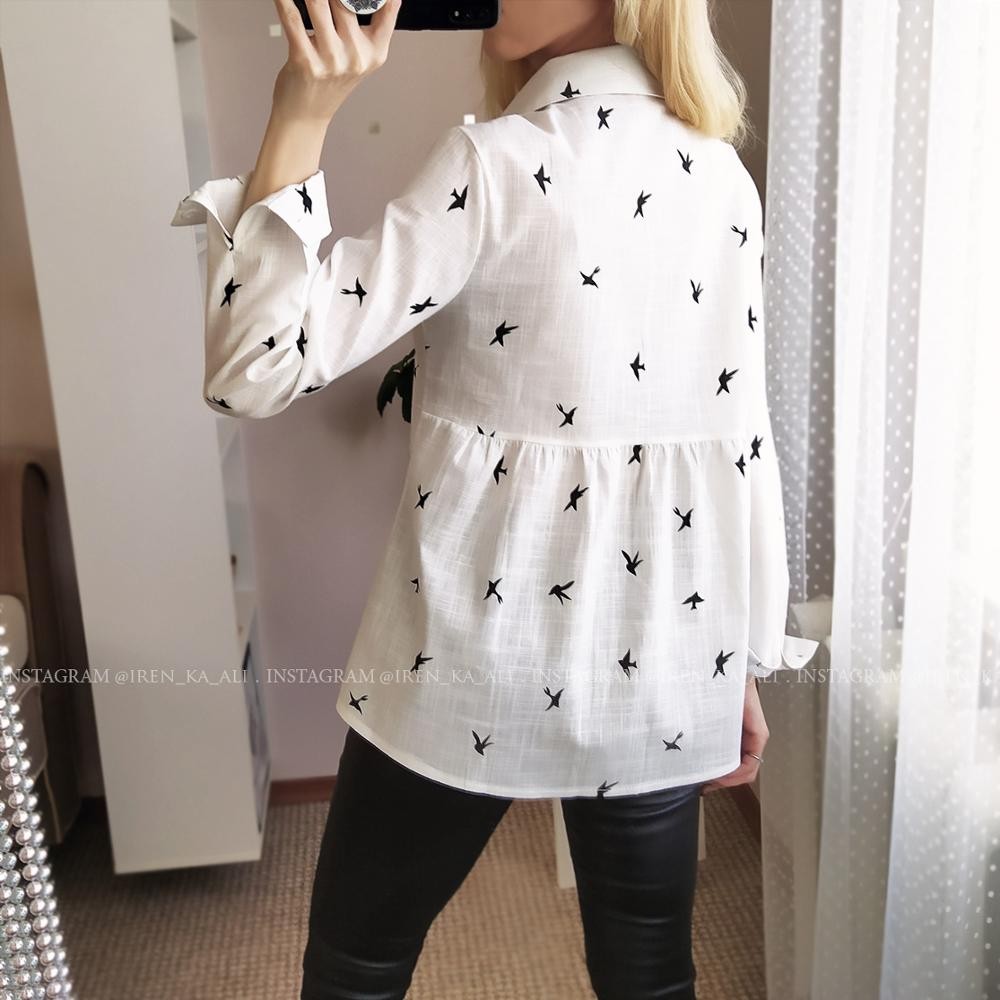 Women Printed Casual Long Sleevee Shirt