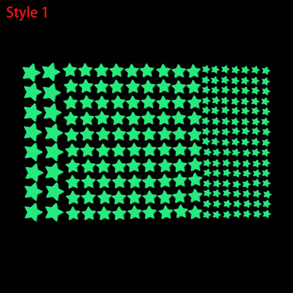 2Pcs DIY Wall Luminous Stickers Bubble Stickers Stars or Dots