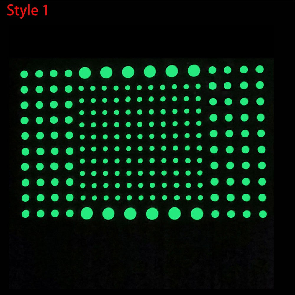2Pcs DIY Wall Luminous Stickers Bubble Stickers Stars or Dots