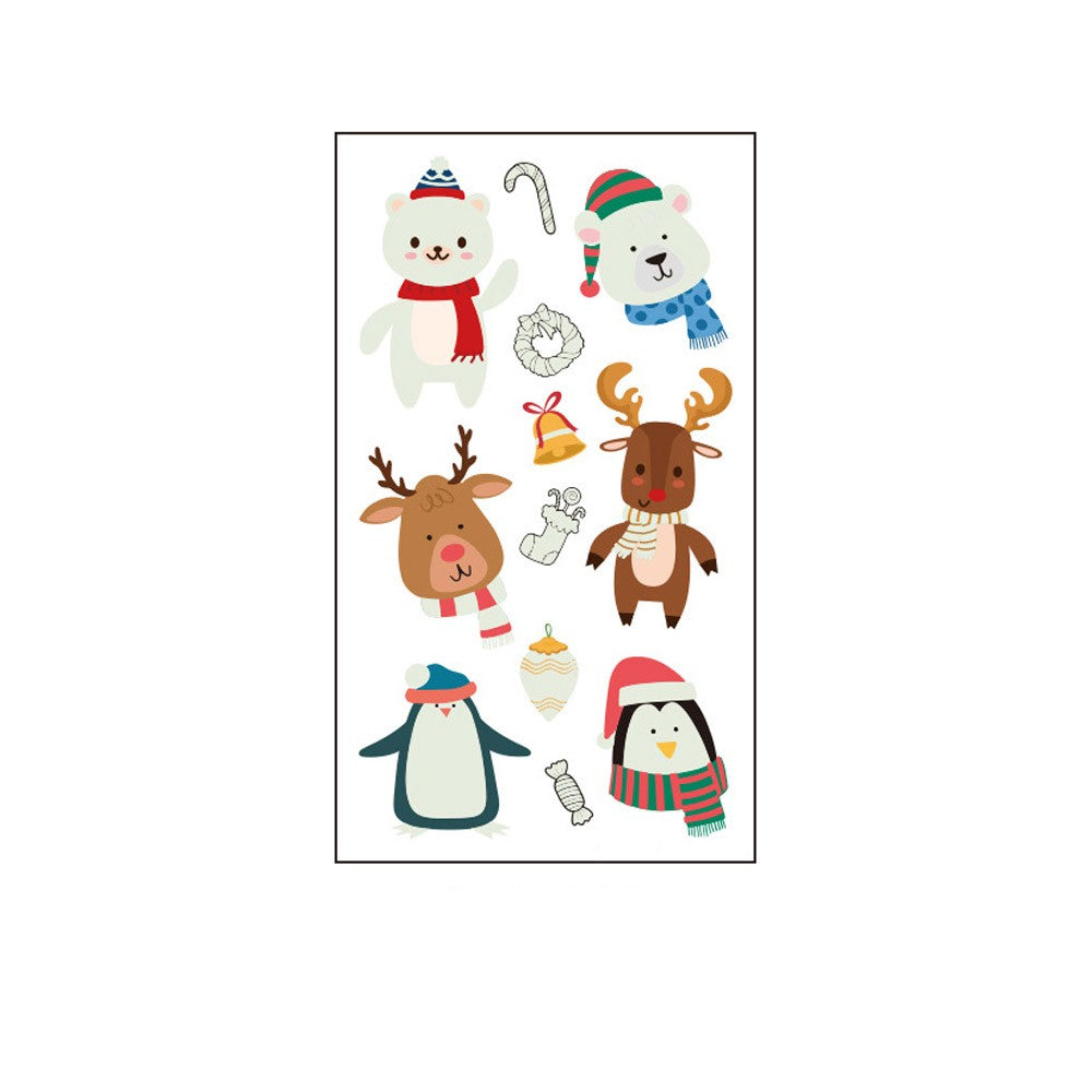 12Pcs Christmas Luminous Tattoo Stickers