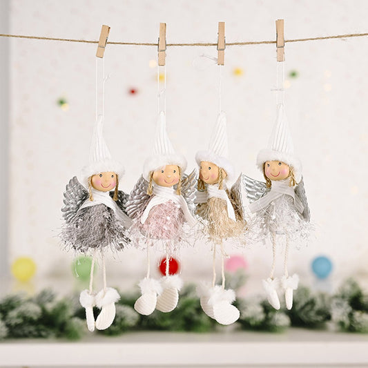 4Pcs Christmas Hanging Decoration Little Angel Pendants