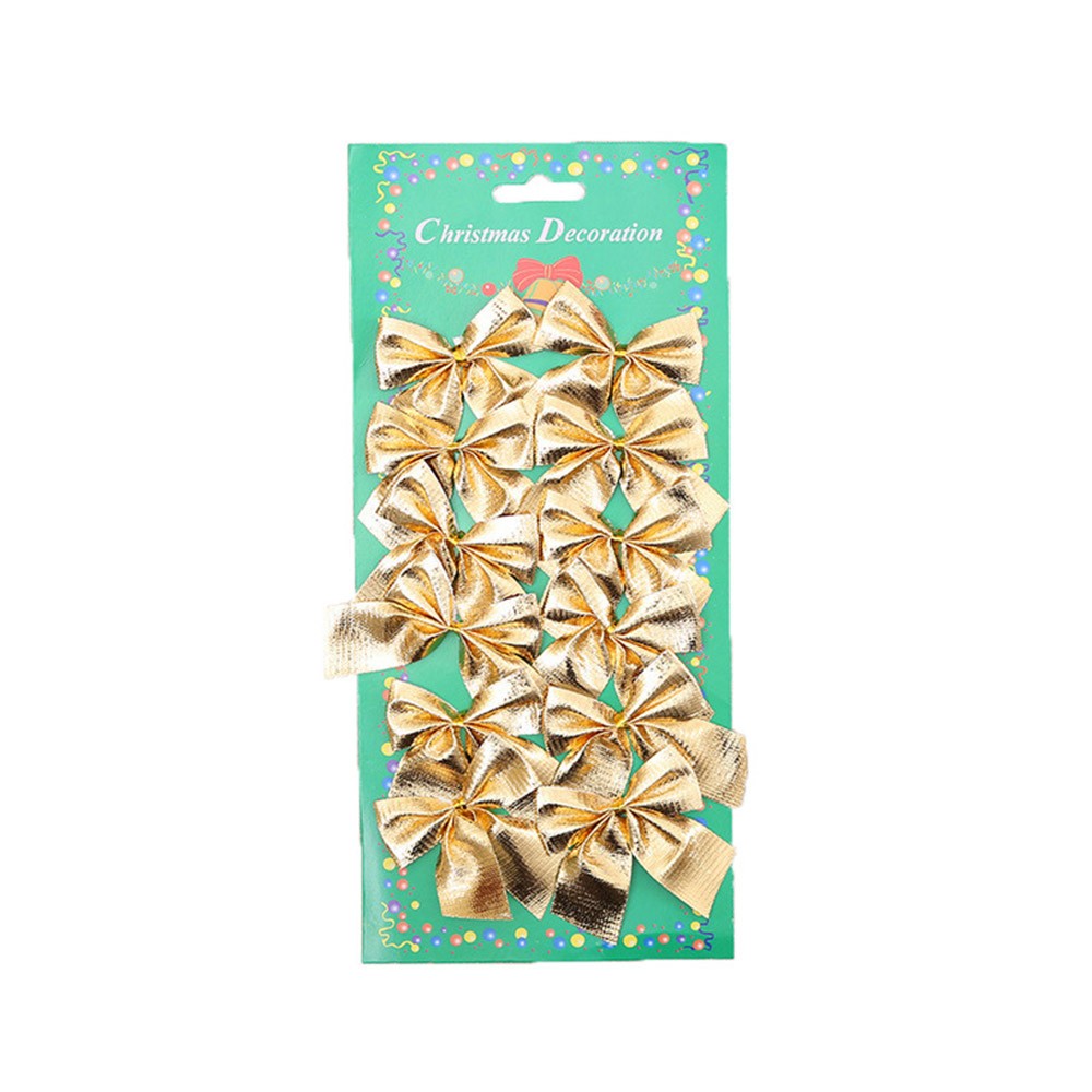 3Sets 36pcs Christmas Tree Decoration Bows Christmas Tree Decorations