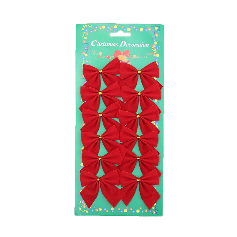 3Sets 36pcs Christmas Tree Decoration Bows Christmas Tree Decorations