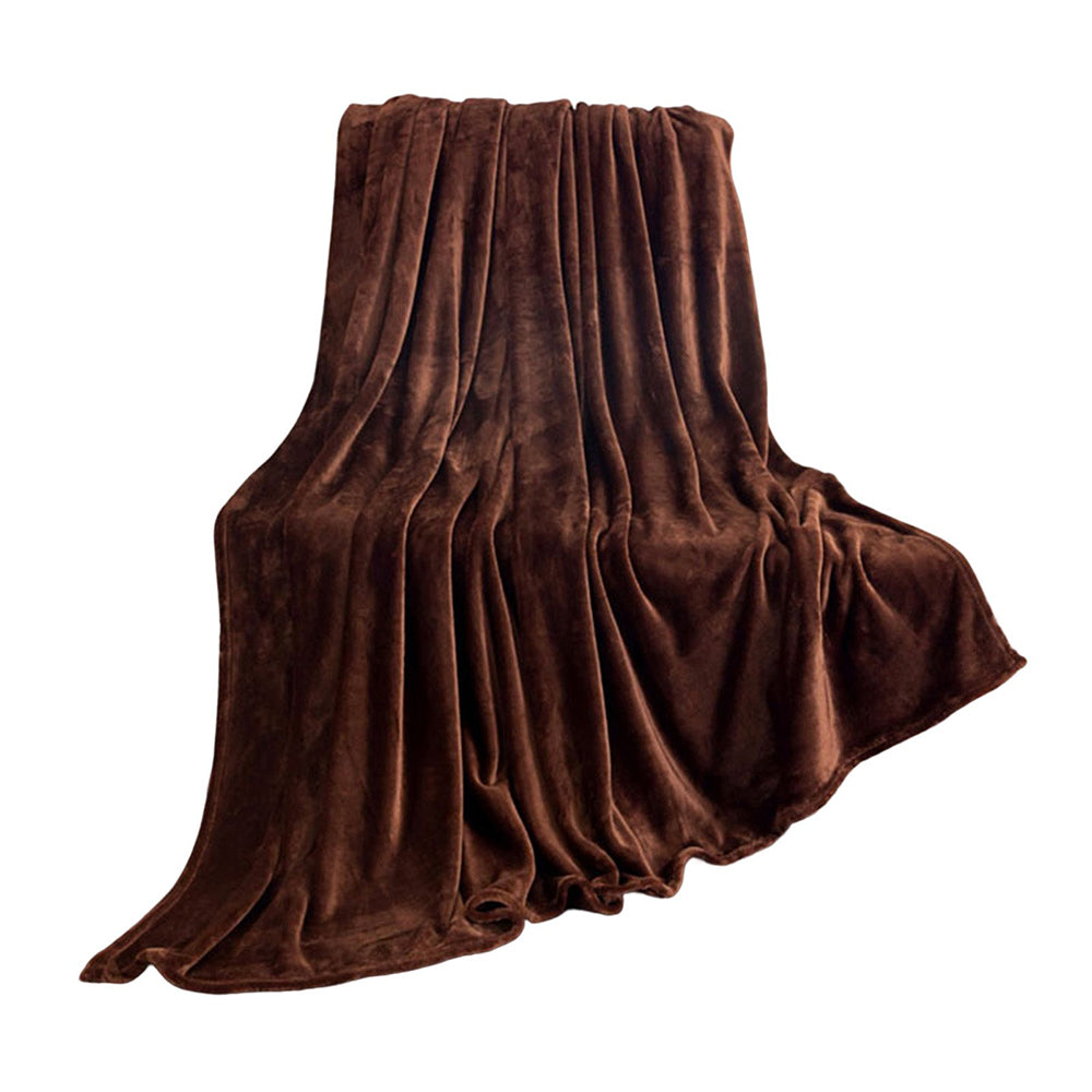 220x240cm Coffee Blanket Plush Blanket Faux Fur Throws Blanket