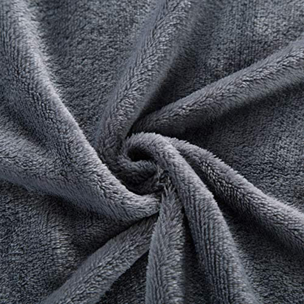 220x240cm Dark Grey Blanket Plush Blanket Faux Fur Throws Blanket