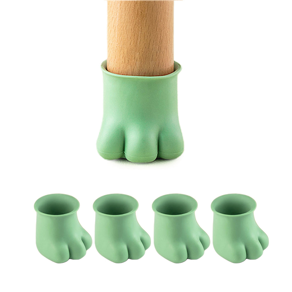 32X Silicone Chair Leg Covers Floor Protectors Furniture Leg Caps Round Green