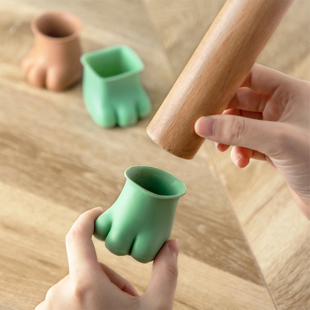 32X Silicone Chair Leg Covers Floor Protectors Furniture Leg Caps Round Green