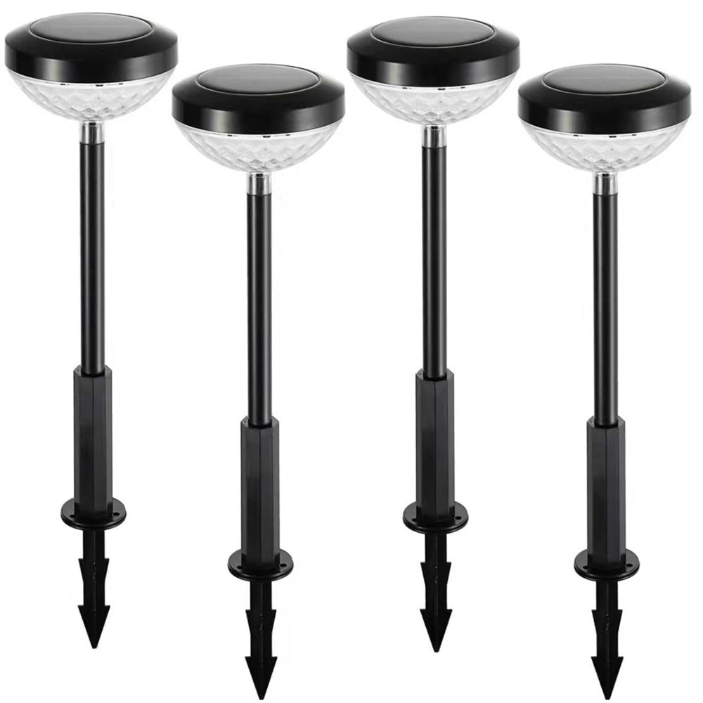 4Pcs LED Solar Lights Patio Walkway Lamp Multicolor Lights