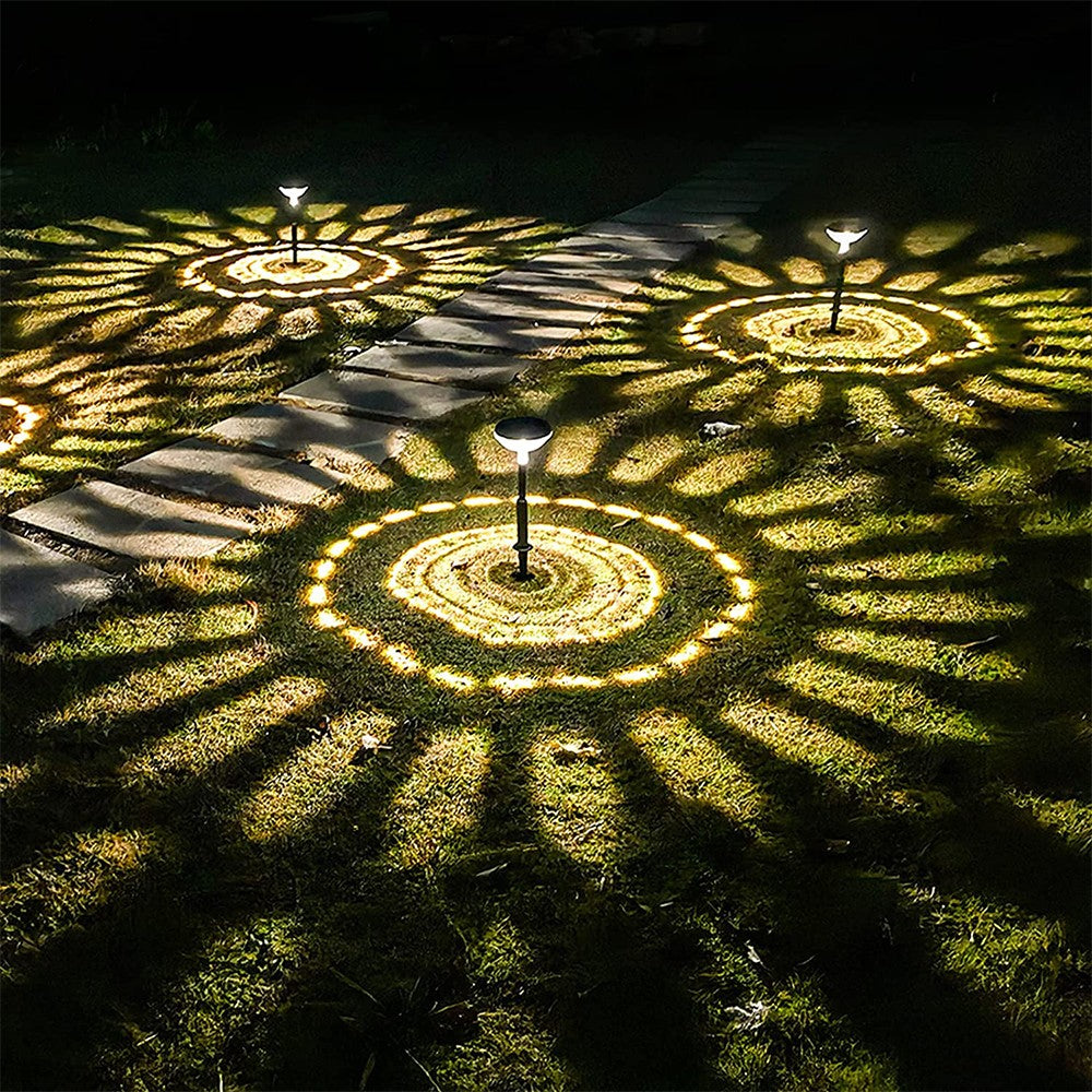 8Pcs LED Solar Lights Patio Walkway Lamp Outdoor Garden Decor - Warm Light