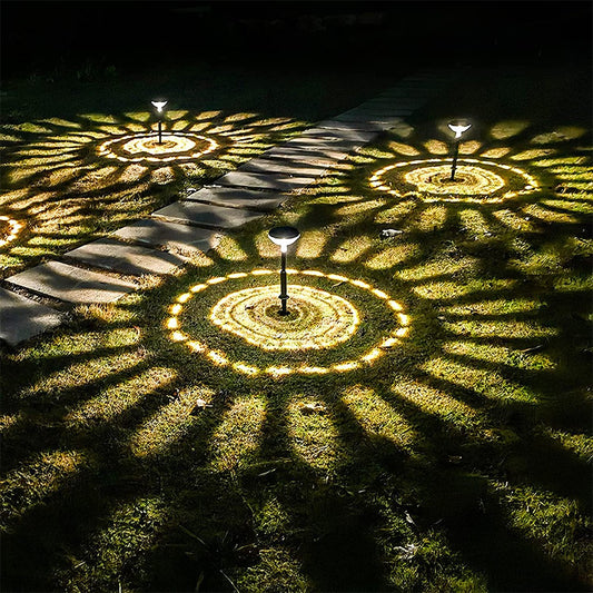 8Pcs LED Solar Lights Patio Walkway Lamp Outdoor Garden Decor - Warm Light