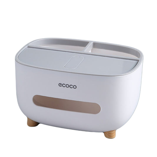 Multifunction Tissue Box Cover Table Napkin Paper Case for Bathroom Grey