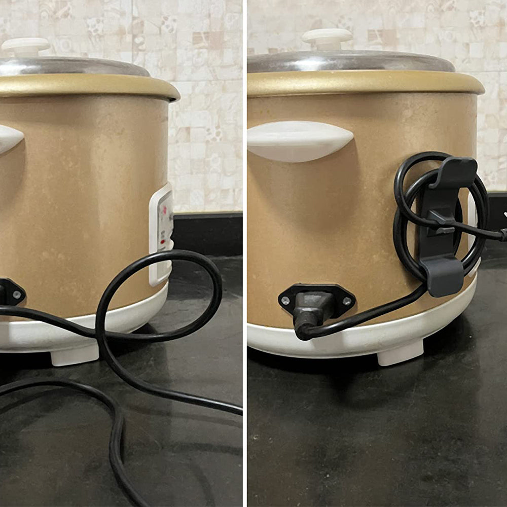 4X Black Cord Organizer Kitchen Appliances Mixer Cable Wrap Wire Cord Storage