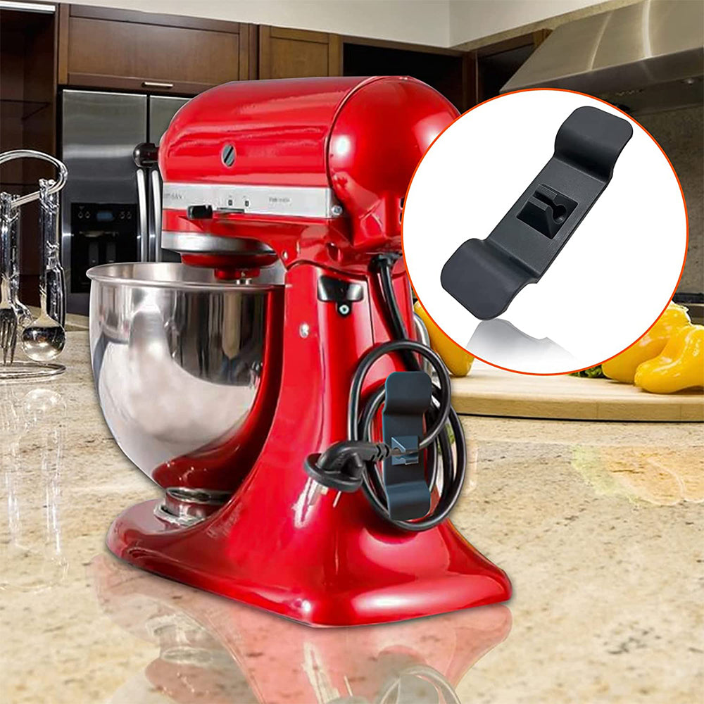 4X Black Cord Organizer Kitchen Appliances Mixer Cable Wrap Wire Cord Storage