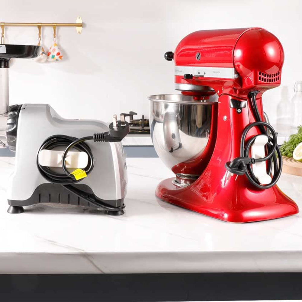 4X White Cord Organizer Kitchen Appliances Mixer Cable Wrap Wire Cord Storage