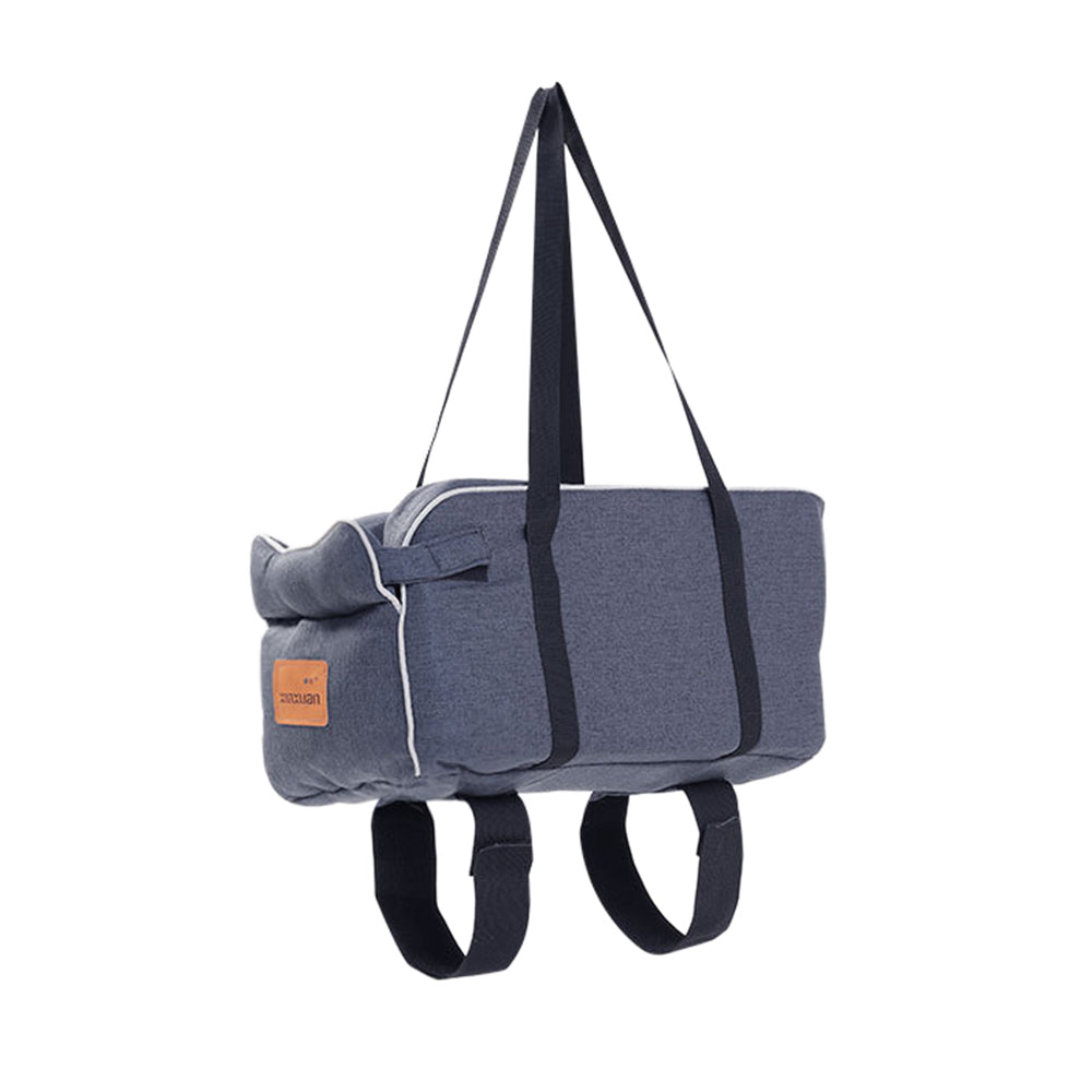 Pet Car Booster Seat with Handle Dark Blue