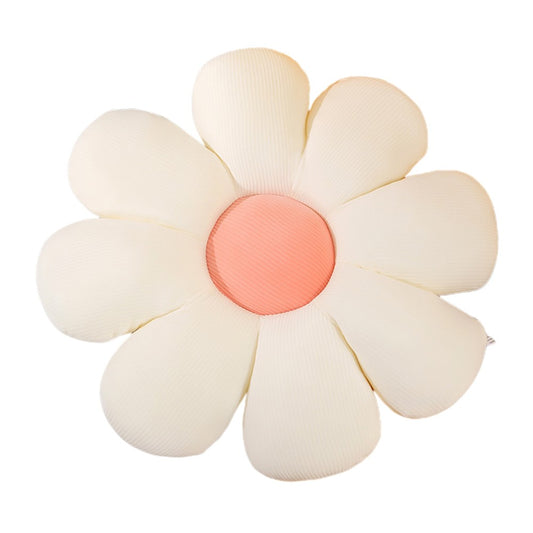 Cute Daisy Pillow Cushion Flower Floor Pillow Seating Cushion White