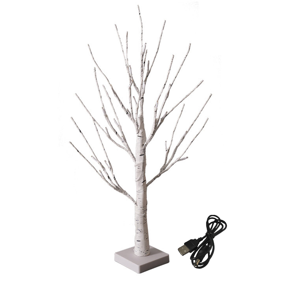 Lighted Birch Tree Light 24-LED Warm White Light LED Artificial Branch Tree Lamp
