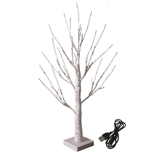 Lighted Birch Tree Light 24-LED Warm White Light LED Artificial Branch Tree Lamp