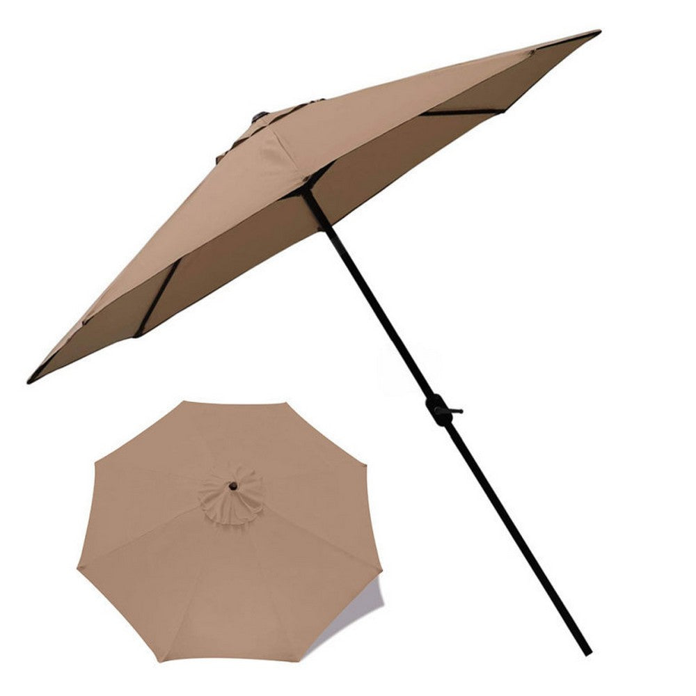 Patio Umbrella Replacement Canopy Water-resistant Garden Parasol Cover Khaki S